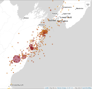 Quakes from Nov 14th, 2016